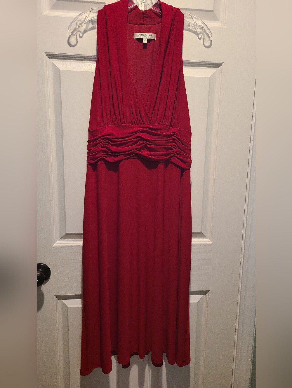 Red  midi cocktail dress